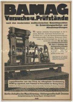 Versuchs- u. Prüfstände nach den modernsten messtechnischen Gesichtspunkten für Entwicklungsarbeiten und Abnahmeprüfungen