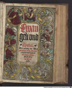 Evangeli und Epistel : Mit Anfang der Mess, Psalmen und Collecten