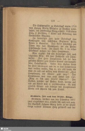 Kirchhain, Zeit nach dem 30jähr. Kriege