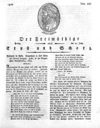 Nro. 127, Freitag den 27. Juny 1806