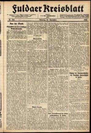 Ausgabe vom Dienstag, den 25. November 1924.