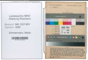 Entnazifizierung Maria Zimmermann , geb. 29.03.1904 (Lehrerin)