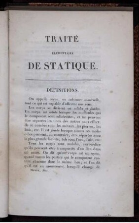 Définitions.