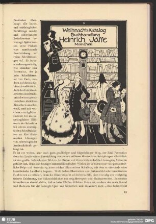 Weihnachtskatalog, Buchhandlung Heinrich Jaffe, München
