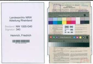 Entnazifizierung Friedrich Heinrich , geb. 17.11.1898 (Justizinspektor)