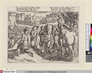 [Illustration zu Torquato Tasso, Gerusalemme liberata, dritter Gesang; Jerusalem delivered, Canto III; Das befreite Jerusalem, dritter Gesang]