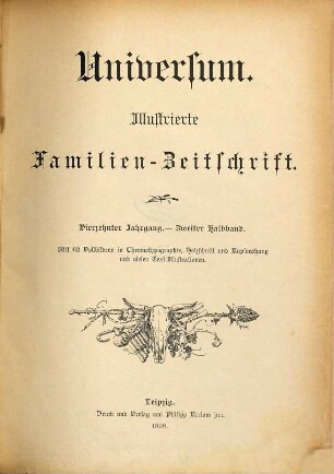 Reclams Universum : für deutsche Kultur im In- und Auslande, 14,2. 1897/98