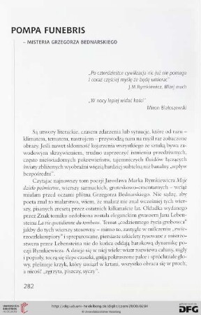 Pompa funebris – misteria Grzegorza Bednarskiego