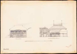 Bahnhof, Luzern Projekt B: 2 Querschnitte