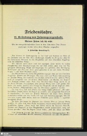 Friedensjahre