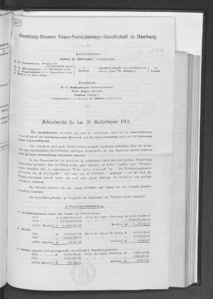 Jahresbericht für das 59. Geschäftsjahr 1913.