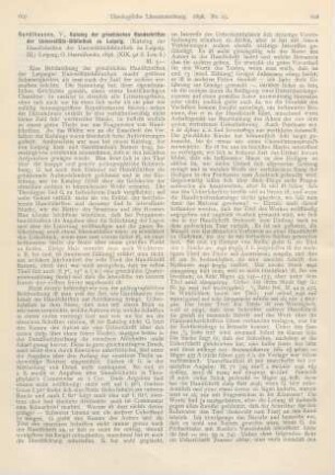 607-609 [Rezension] Gardthausen, V., Katalog der griechischen Handschriften der Universitätsbibliothek zu Leipzig