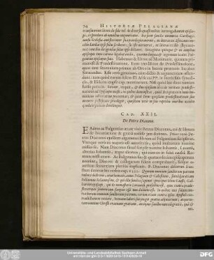 Cap. XXII. De Petro Diacono.