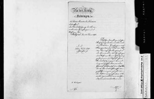 Stellen und Personal (1890-1894)