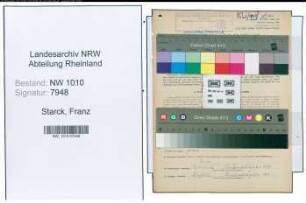 Entnazifizierung Franz Starck , geb. 25.10.1894 (Kaufm.Angestellter)