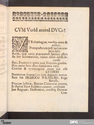 CVM VerbI æternI DVCe!