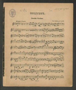 Quintett. Zweite Violine.