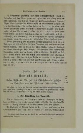 Zweiter Zeitraum. Rom als Republik