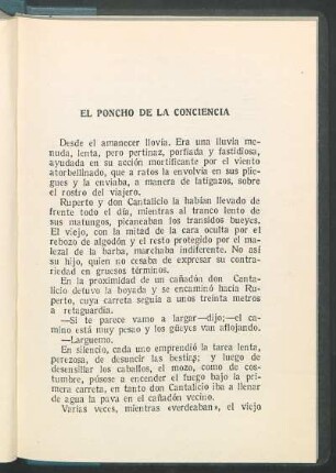 El Poncho de la consciencia