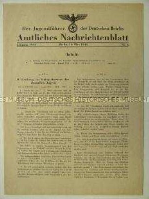 Nachrichtenblatt der HJ-Führung