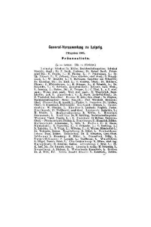 General-Versammlung zu Leipzig : Pfingsten 1903