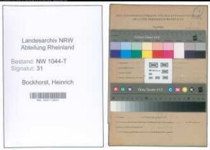 Entnazifizierung Heinrich Bockhorst , geb. 12.06.1904 (Kraftfahrzeugingenieur)