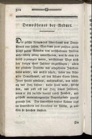Demosthenes der Redner.