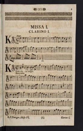 1-12, Missa I. Clarino I. - Missa III. Clarino I. ad libitum