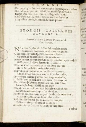 Georgii Cassandri Brugensis.