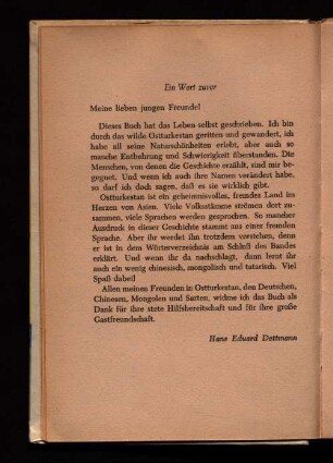 Ein Wort zuvor