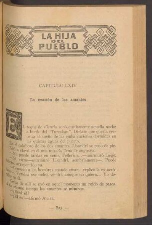 Capítulo LXIV - La evasión de los amantes