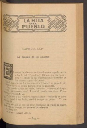 Capítulo LXIV - La evasión de los amantes