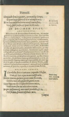 In Decimam Epist. Argumentum.