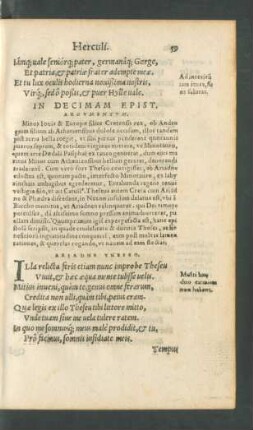 In Decimam Epist. Argumentum.