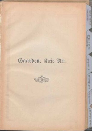 Gaarden, Kreis Plön.