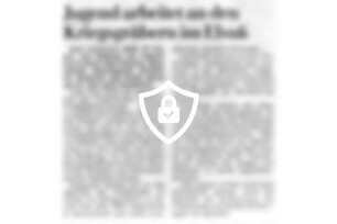 Jugend arbeitet an [Name maskiert] im Elsaß