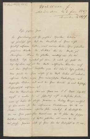 Brief an B. Schott's Söhne : 03.02.1867
