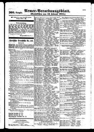 360.Ausgabe. Mittwoch, 10. Februar 1915