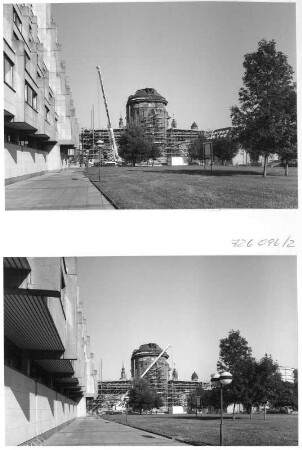 Dresden-Altstadt. Wiederaufbau Frauenkirche. Ansicht von Osten