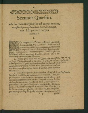 Secunda Quaestio.