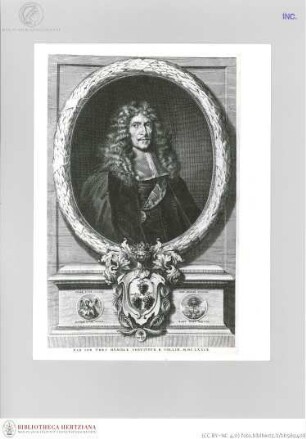 Teutsche Academie Zweyter Haupttheil Von der Bau-, Bild- und Mahlerey-Künste, 2. Hauptteil, 1. Teil: Autorenportrait Joachim von Sandrarts
