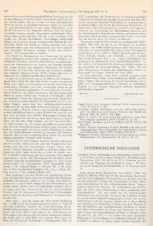 928-931 [Rezension] Asendorf, Ulrich, Gekreuzigt und auferstanden