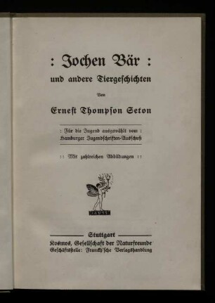 Jochen Bär : und andere Tiergeschichten