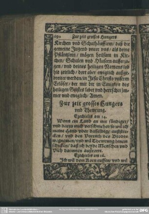 Zur zeit grosses Hungers und Thewrung