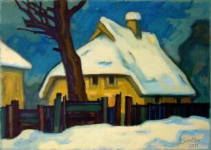 Bauernhaus im Schnee