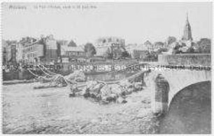 Zerstörte Brücke in Mézières