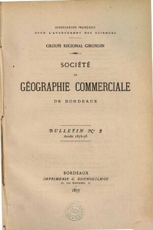 Bulletin. 2. 1875/76 (1877)