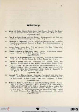 Würzburg (Nr. 391-695)