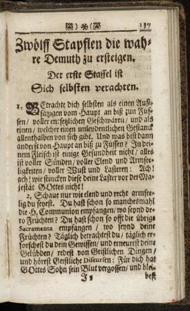 Zwölff Stapflen die wahre Demuth zu ersteigen.