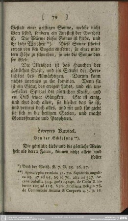 Zweytes Kapitel. Von der Schöpfung